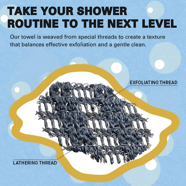 Exfoliating Antibacterial Shower Towel