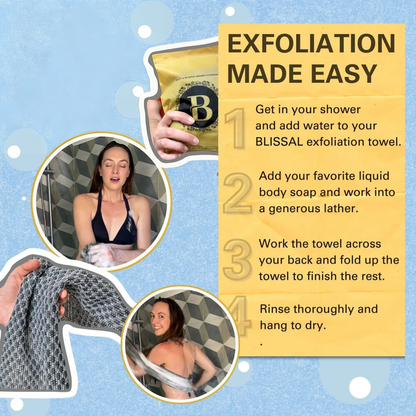 Exfoliating Antibacterial Shower Towel